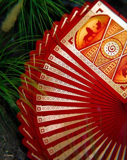 Bicycle Disney The Lion King Playing Cards – Gold Foil Collectible Poker Deck with Air-Cushion Finish