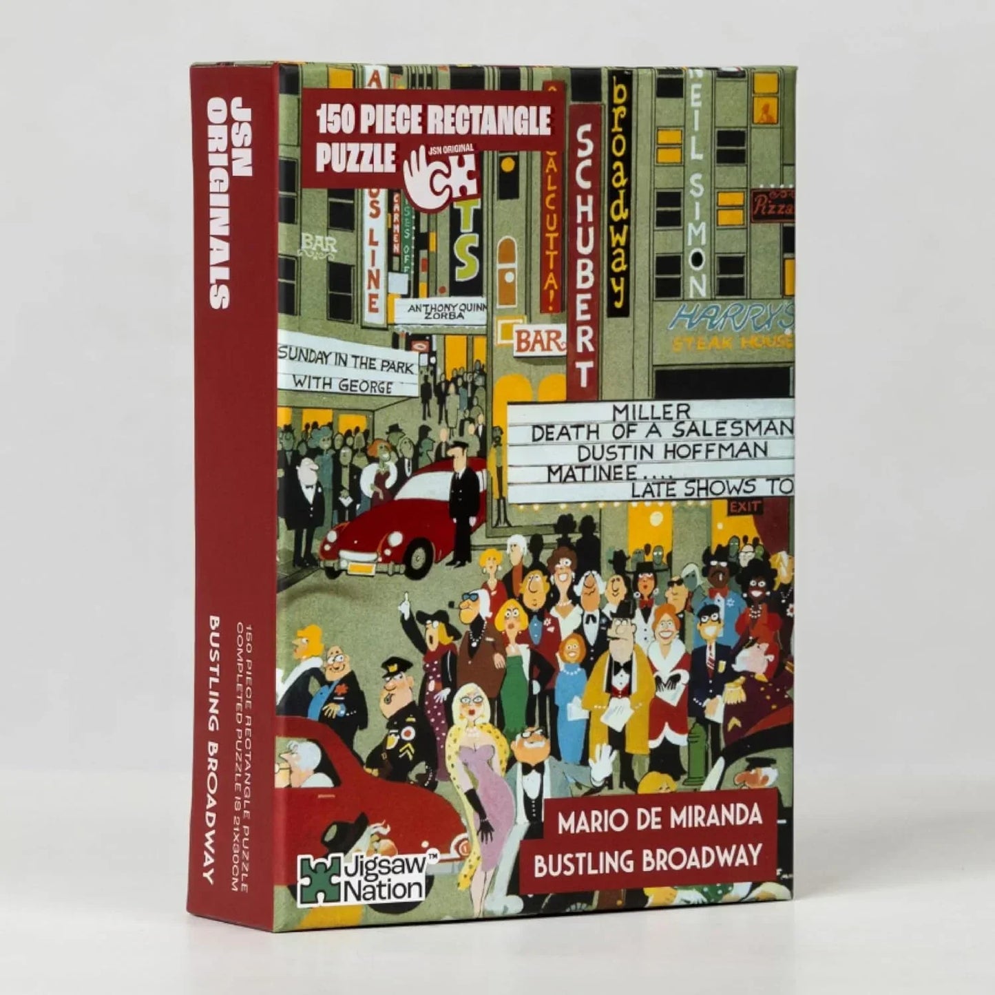 Jigsaw Nation Bustling Broadway: New York - 150 Pieces Jigsaw Puzzle by Mario Miranda