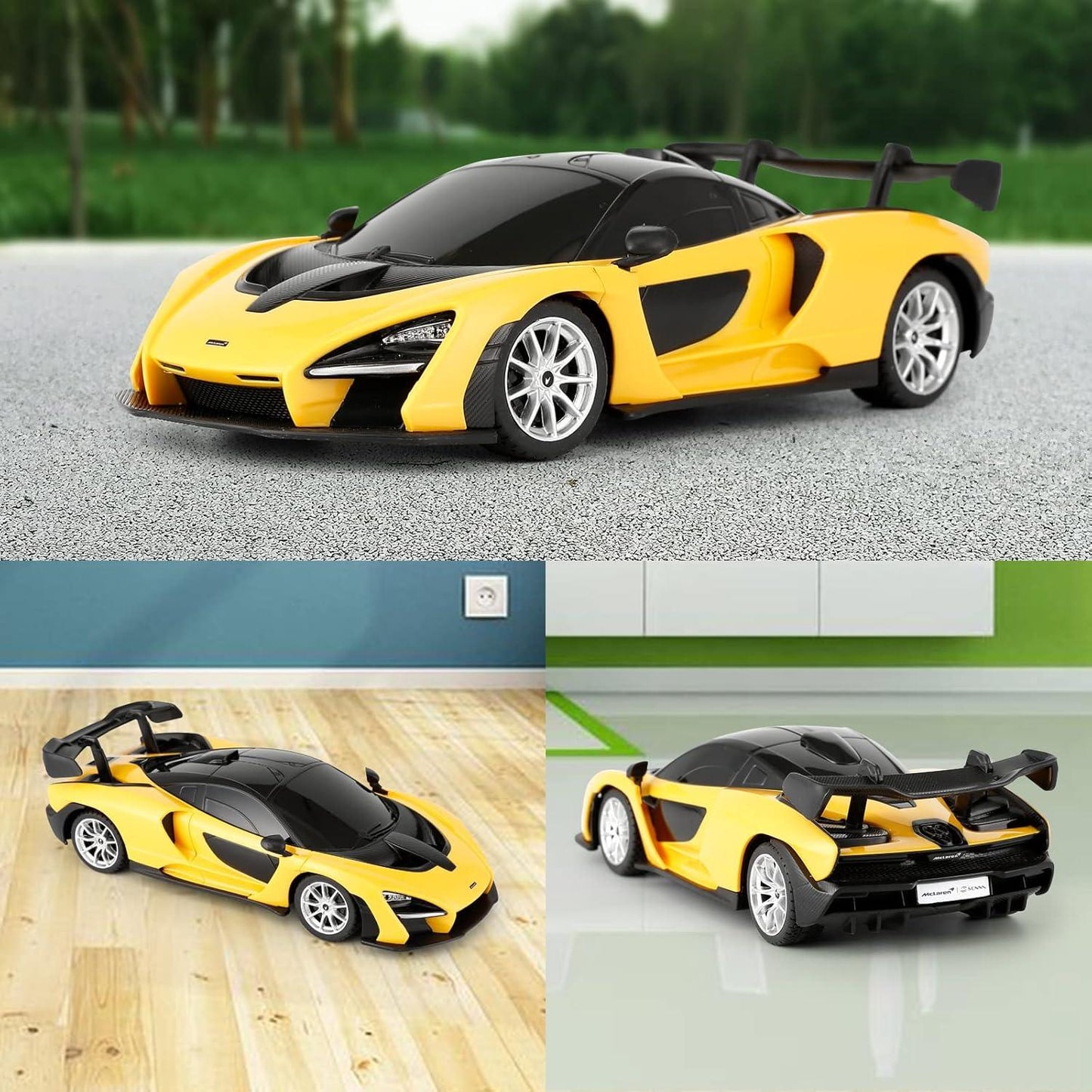 RASTAR 1:14 Scale McLaren Senna Remote Control Car – High-Performance McLaren RC Race Car with Functional Butterfly Doors, LED Lights & 2.4GHz Control