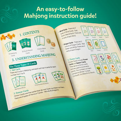 Gouda Games Mahjong Go! Card Game – Fast-Paced Travel Mahjong Strategy Game for 4 Players | Compact Mahjong Cards | Family & Party Game (Age 10+)