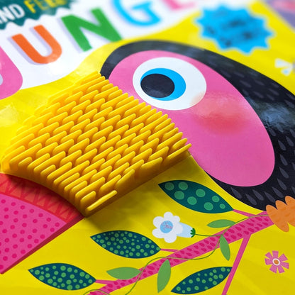 North Parade Touch and Feel in the Jungle Sound Book for Kids | Interactive Sensory Learning Book with 5 Jungle Sounds