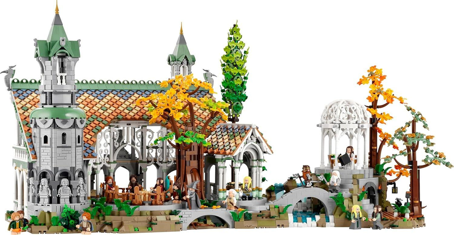 LEGO 10316 Icons Rivendell Building Model Kit :The Lord of The Rings:  for Adults, Construct and Display a Middle-Earth Valley