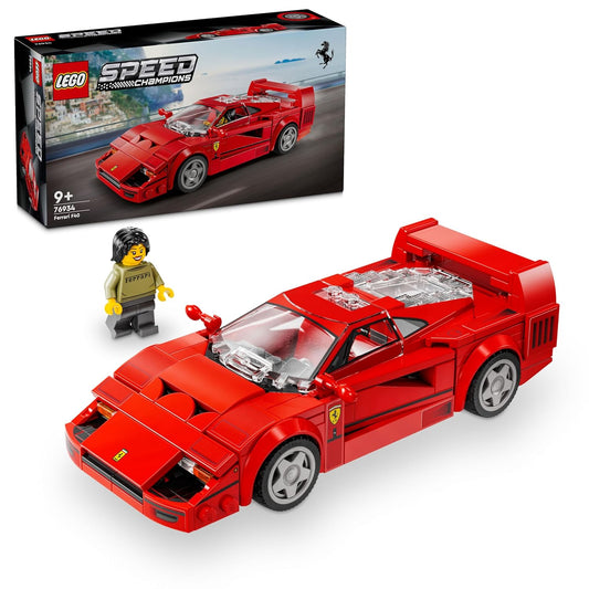 LEGO Speed Champions Ferrari F40 Supercar Vehicle Toy 76934 Building Blocks Toys for 9+ Gift for Boys and Girls