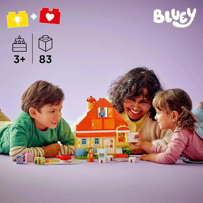 LEGO DUPLO Bluey Family House 10459 – Interactive Memory Game Toy for Kids 3+