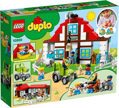 LEGO 10869  Duplo Town Farm Adventures (104 Pcs) – Educational Building Blocks Set for Kids 2–5 Years