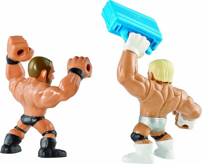 (Damaged Box) WWE Slam City Dolph Ziggler vs Randy Orton Figure Set with Briefcase Accessory 8cm | WWE Wrestling Action Figures for Kids 4+