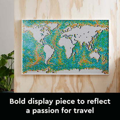 LEGO 31203 Art World Map  Building Kit (11,695 Pieces) | Customizable Wall Art & Home Décor Set for Adults