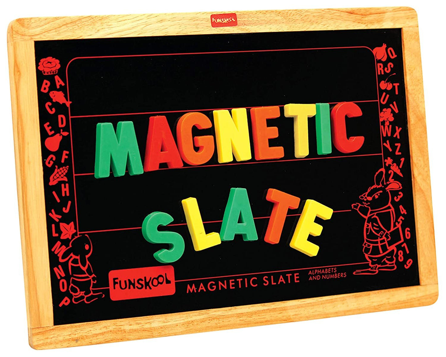 Giggles - Magnetic Slate , Alphabet and Numbers learning board, Early learning