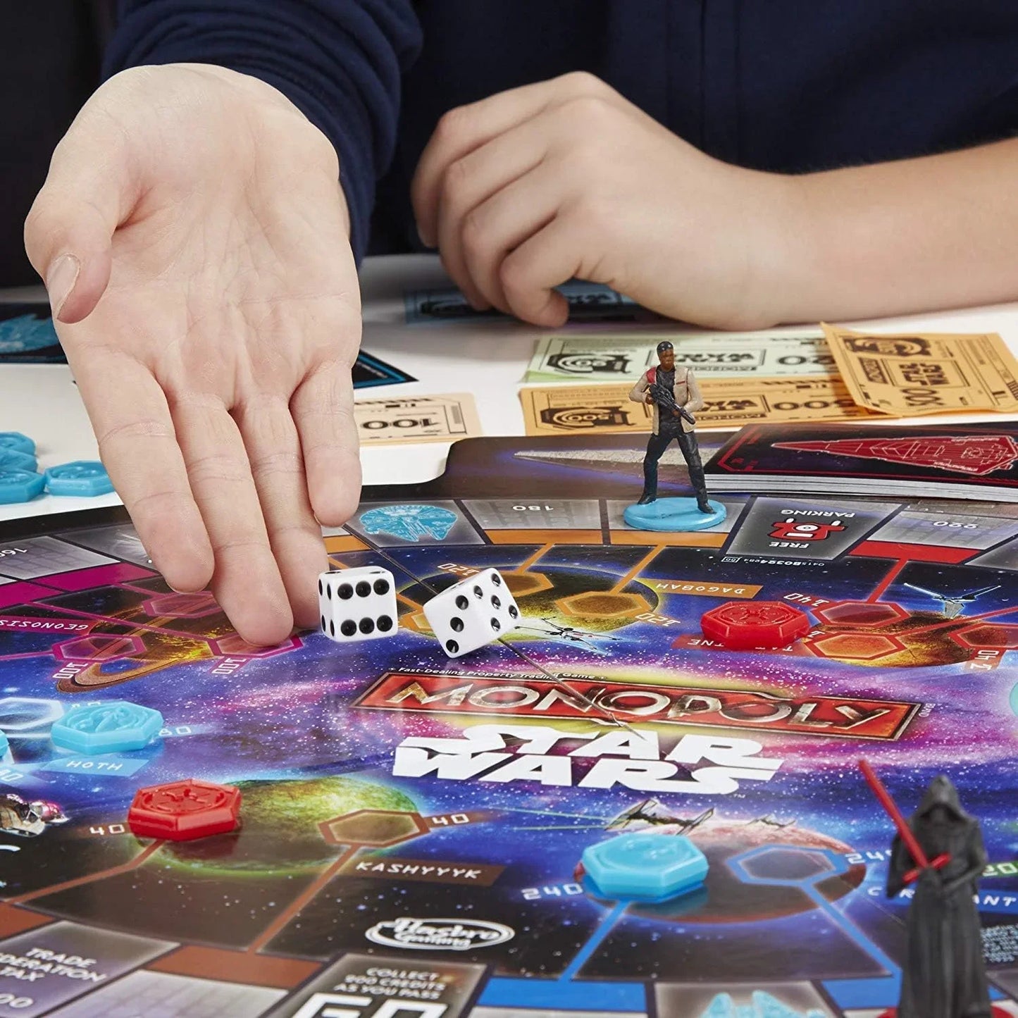 Monopoly Star Wars Edition – Hasbro Gaming | Galactic Property Trading Board Game | Episode VII & Legacy Tokens