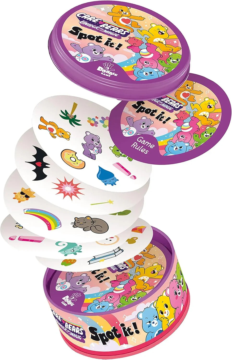 Spot It! Care Bears Fun Card Game for Kids and Adults - Jaiman Toys