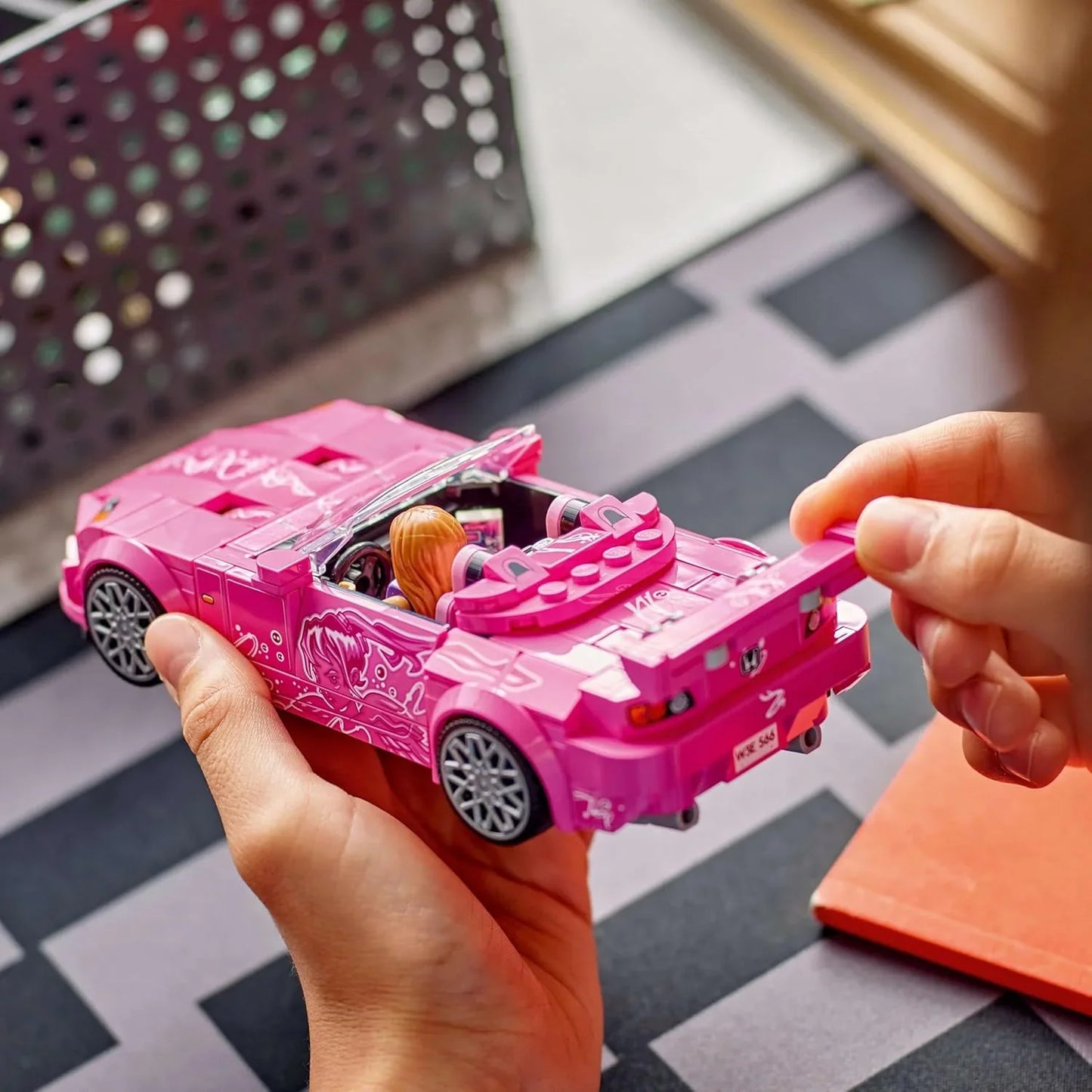LEGO 77241 Speed Champions 2 Fast 2 Furious Honda S2000 - Pink Car Toy with Anime-Style Graphics - incl. a Suki Minifigure with a Spanner - Gift For 9+ Year Old Boys, Girls & Adult Movie Fans