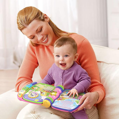VTech Musical Rhymes Book | Interactive Learning Book with Songs, Lights, Instrument Buttons & Nursery Rhymes | Pink