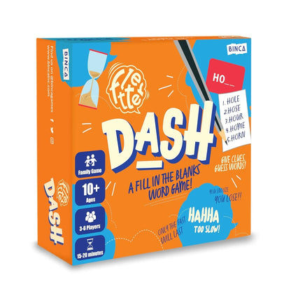Binca Fletter Dash – Scrabble Inspired Fill in the Blanks Word Board Game (3–6 Players, 10+) - Jaiman Toys