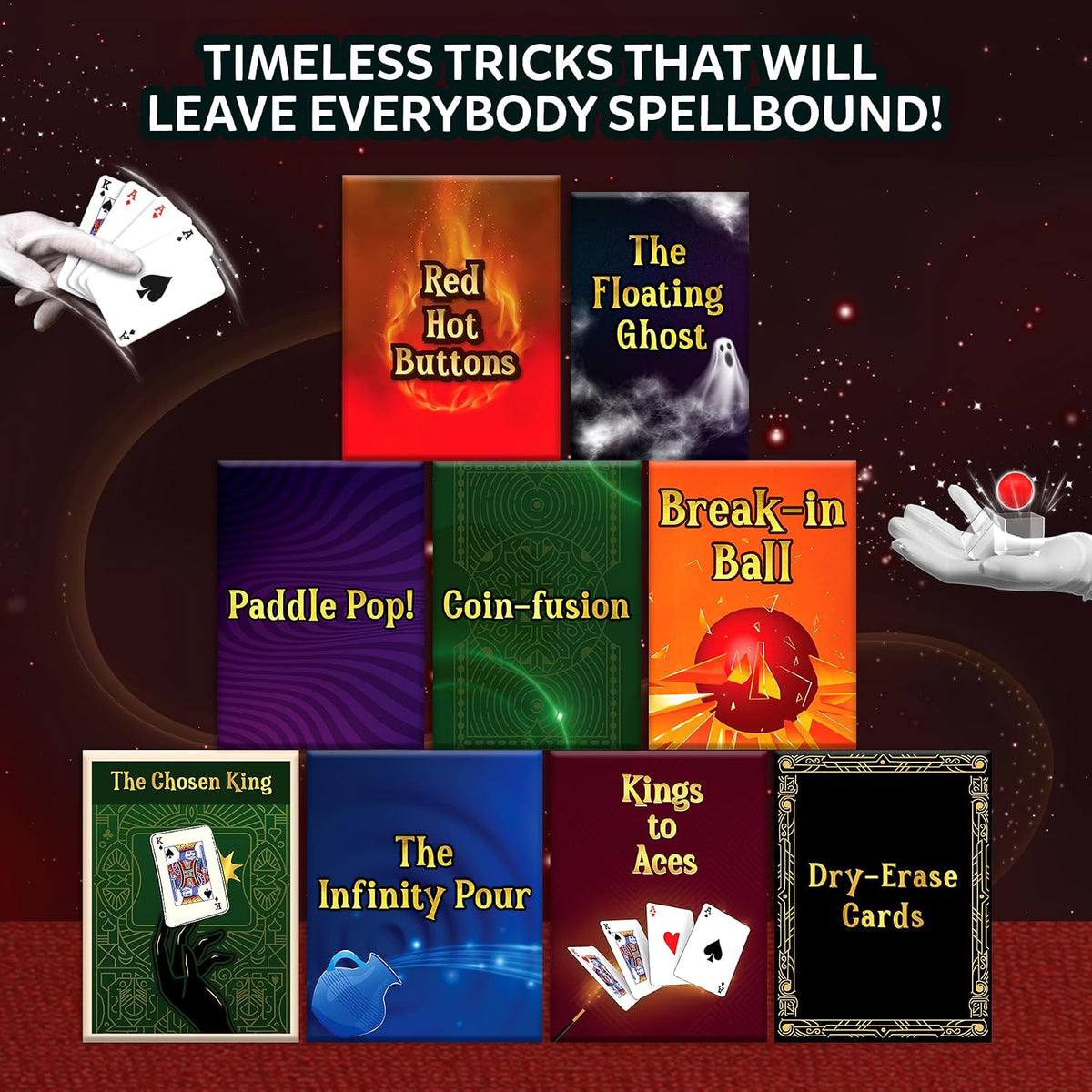 Skillmatics The Classic Magic Kit – 50 Magic Tricks for Ages 10–99