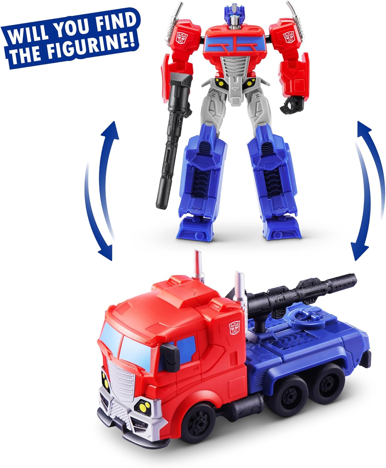 ZURU 5 Surprise Transformers Optimus Prime Collectible Capsule Toy | Mini Action Figure with Surprise Accessories | Kids Toy 3+