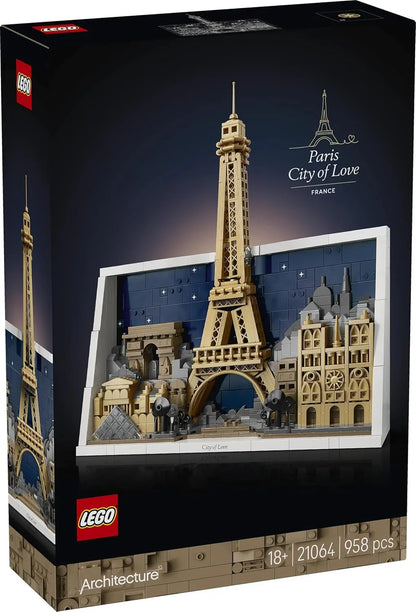 LEGO 21064 Architecture Paris Skyline – City of Love Landmark Home Décor Building Set for Adults