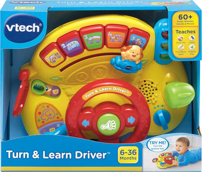 VTech Turn & Learn Driver Interactive Steering Wheel Toy- 2 Color Options