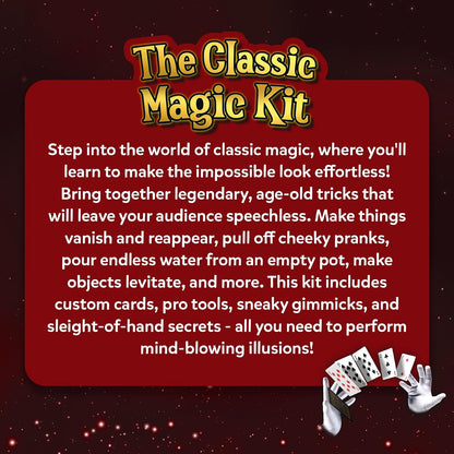 Skillmatics The Classic Magic Kit – 50 Magic Tricks for Ages 10–99