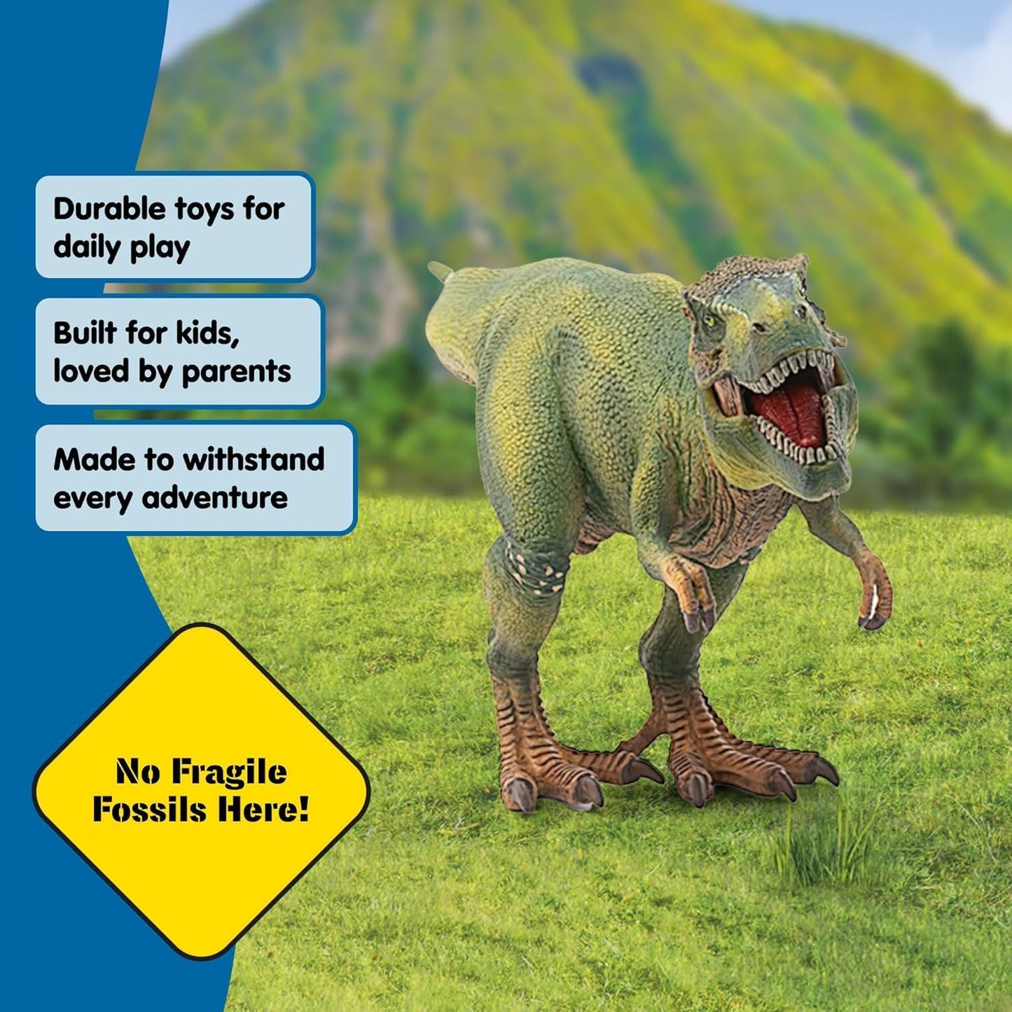 Schleich Dinosaurs - T Rex 11" Action Toy Figure - Jurassic Era Tyrannosaurus Rex Figurine with Movable Jaw - Realistic Big Dinosaur Toy - Play for Boys and Girls Ages 5+ | 14525