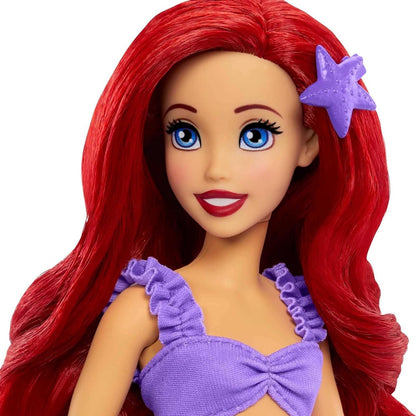 Disney Princess Toys, Ariel 2-in-1 Mermaid to Princess Doll with 2 Fashions and Accessories, Inspired by The Movies, Gifts for Kids