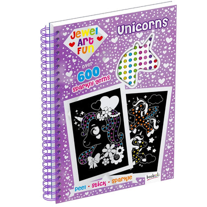 Bookoli | Unicorn Jewel Art Fun | Easy Diamond Painting for Kids with Stickers | Children's Craft Activities | Unicorn Gifts for Girls |4 to 6 Years