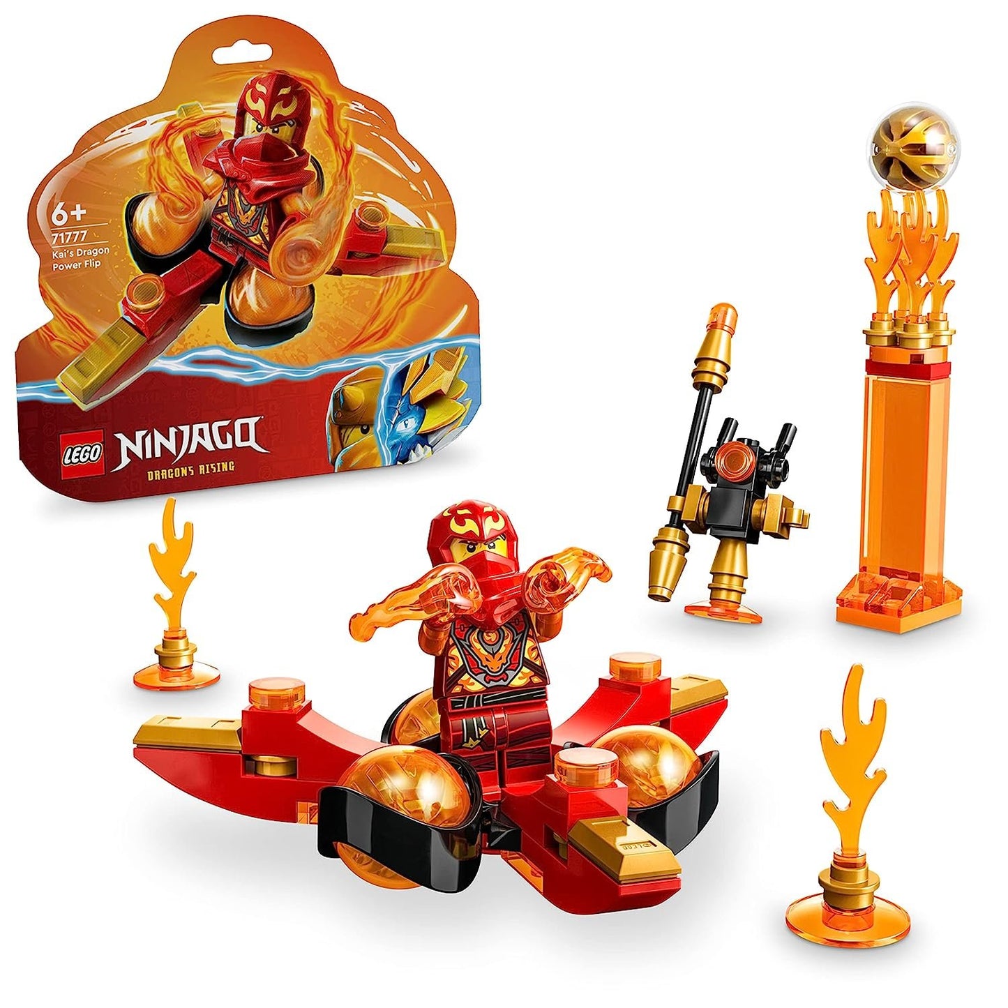 LEGO 71777 NINJAGO Kai’s Dragon Power Spinjitzu Flip