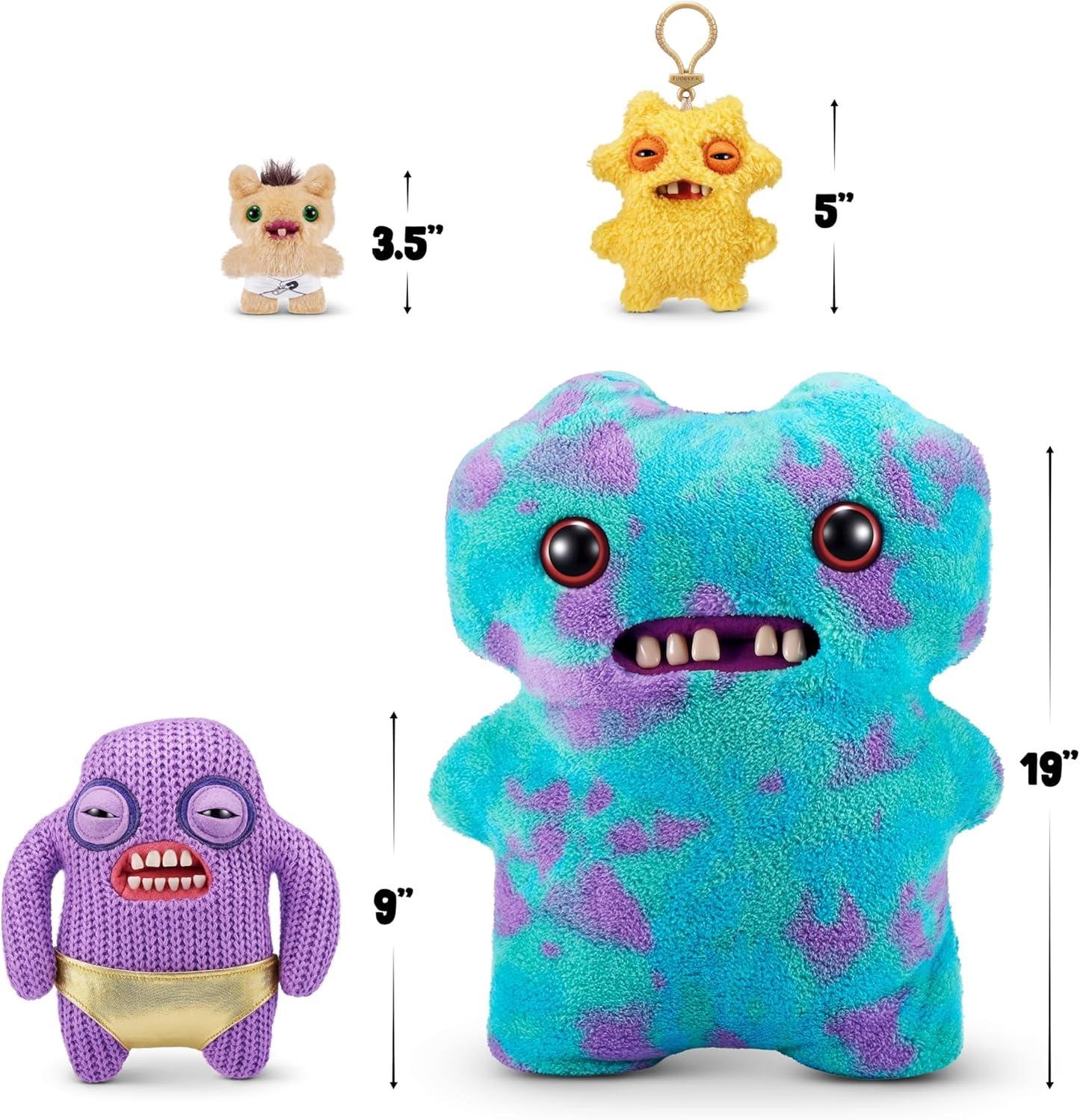 Fuggler Gold Fuggs by ZURU Funny Ugly Monster, Plush, Collectible, Toy (Mr Needles - Pants) - Jaiman Toys