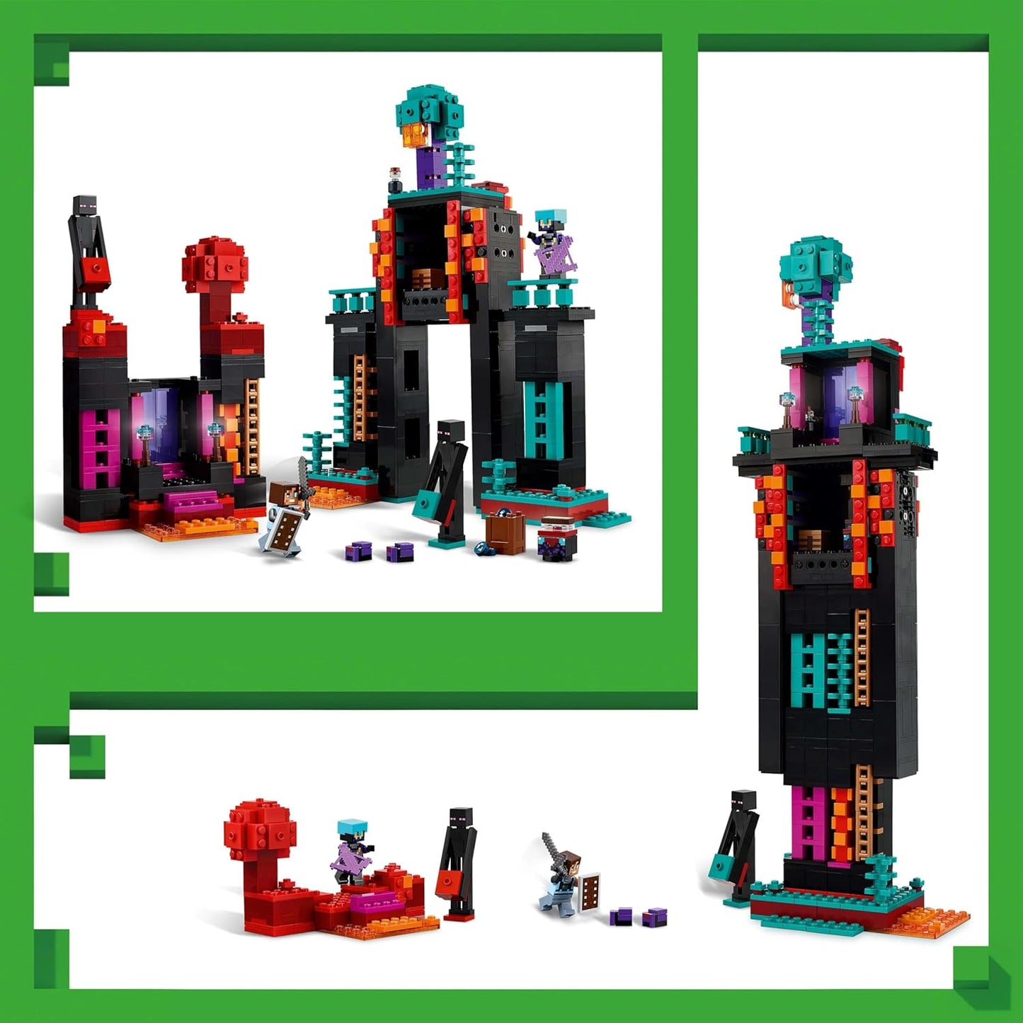 LEGO Minecraft The Enderman Tower Toy for Kids, Gamer Gift 21279 Building Blocks Toys for 9+ Gift for Boys and Girls