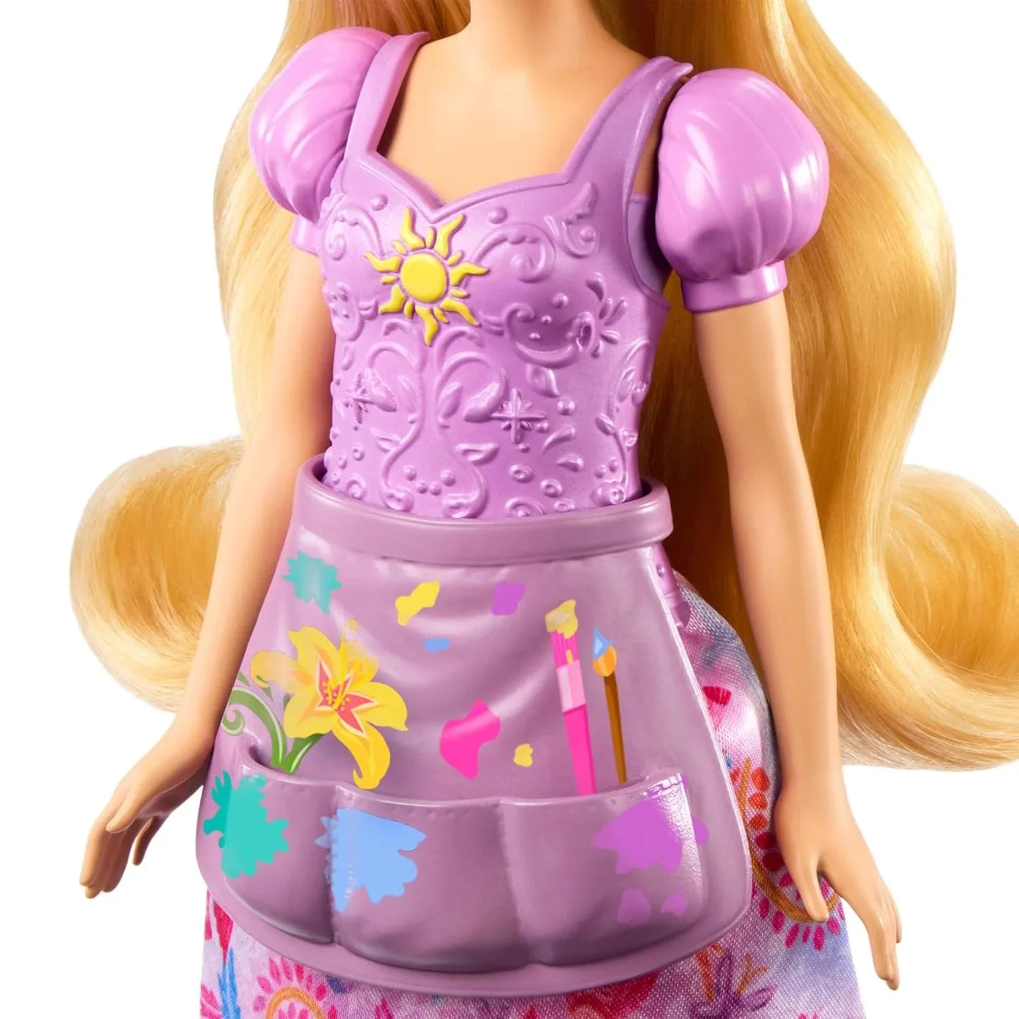 Disney Princess 2-in-1 Stories Rapunzel Fashion Doll with 2 Snap-On Bodices, 2 Skirts & 9 Accessories - Jaiman Toys