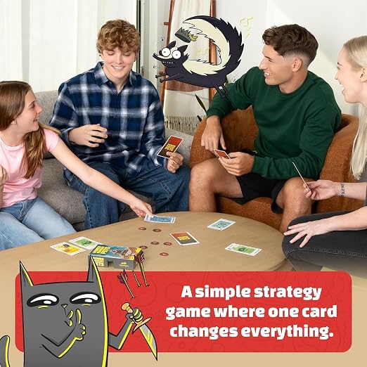 Exploding Kittens: Power Hungry Pets – Fun Strategy Card Game