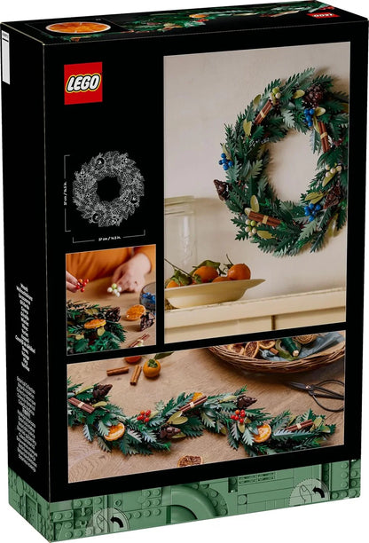 LEGO Icons 10340 Wreath  1,194-Piece Botanical Décor Building Set for Adults