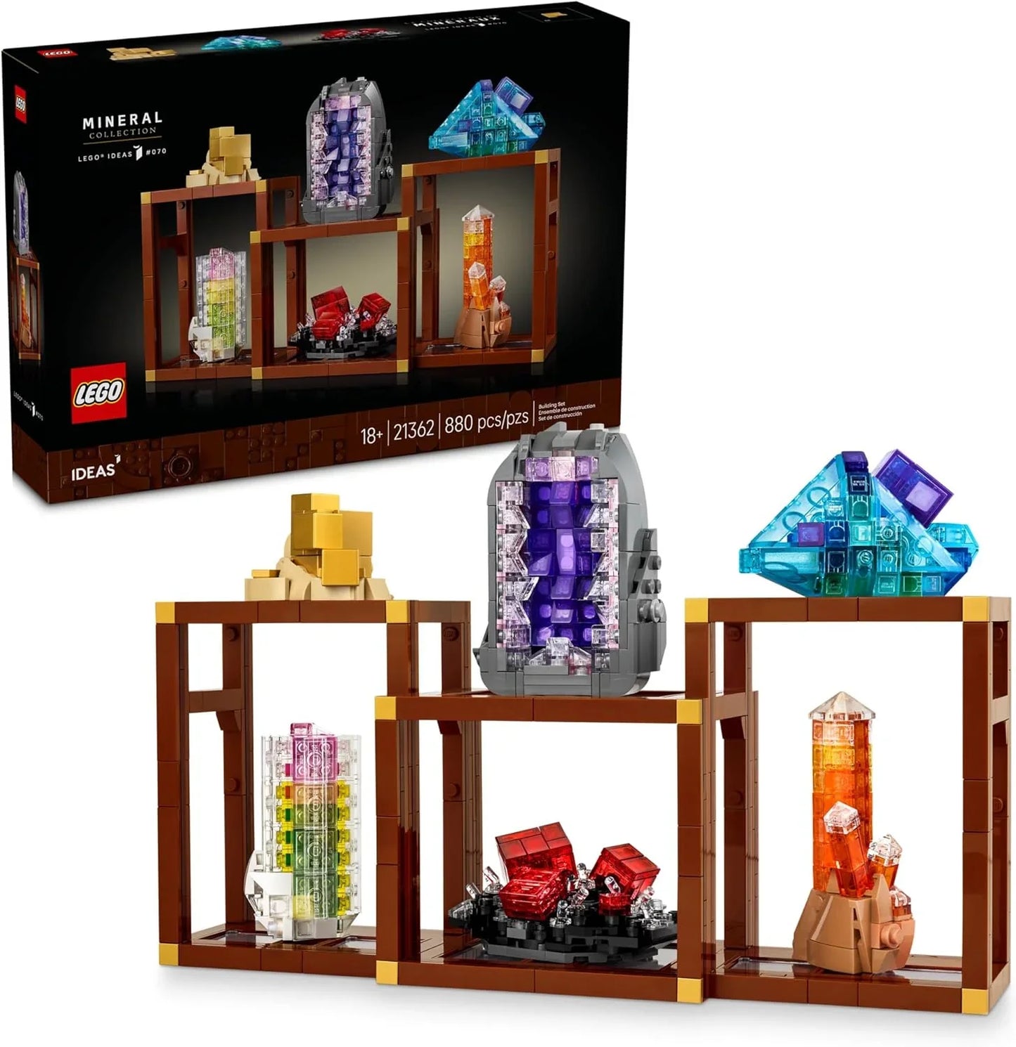 LEGO 21362 Ideas Mineral Collection Building Set for Adults, Ages 18+