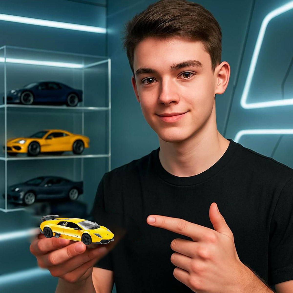 RMZ City Lamborghini Murciélago SV 1:32 Scale Die-Cast Model Car –  Collectible Supercar with Opening Doors, Pull-Back Action with 2 Variants