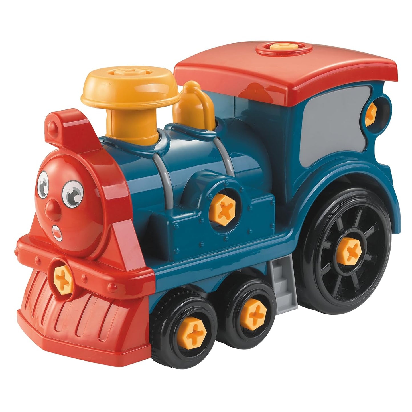 ThinkerPlace 2-in-1 Electric Detachable Train | Motorized DIY Assembly Train Set for Kids with Interchangeable Parts