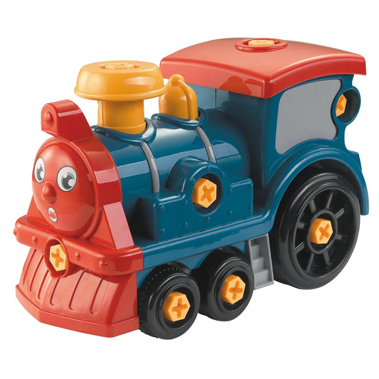 ThinkerPlace 2-in-1 Electric Detachable Train | Motorized DIY Assembly Train Set for Kids with Interchangeable Parts