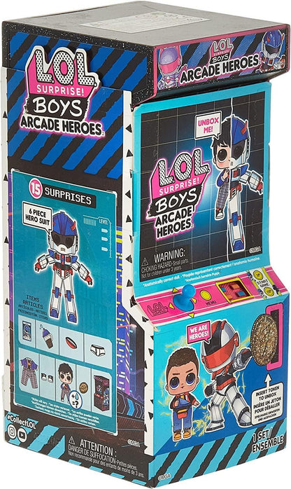 L*O*L Surprise Boys Arcade Heroes Action Figure Doll With 15 Surprises - Jaiman Toys