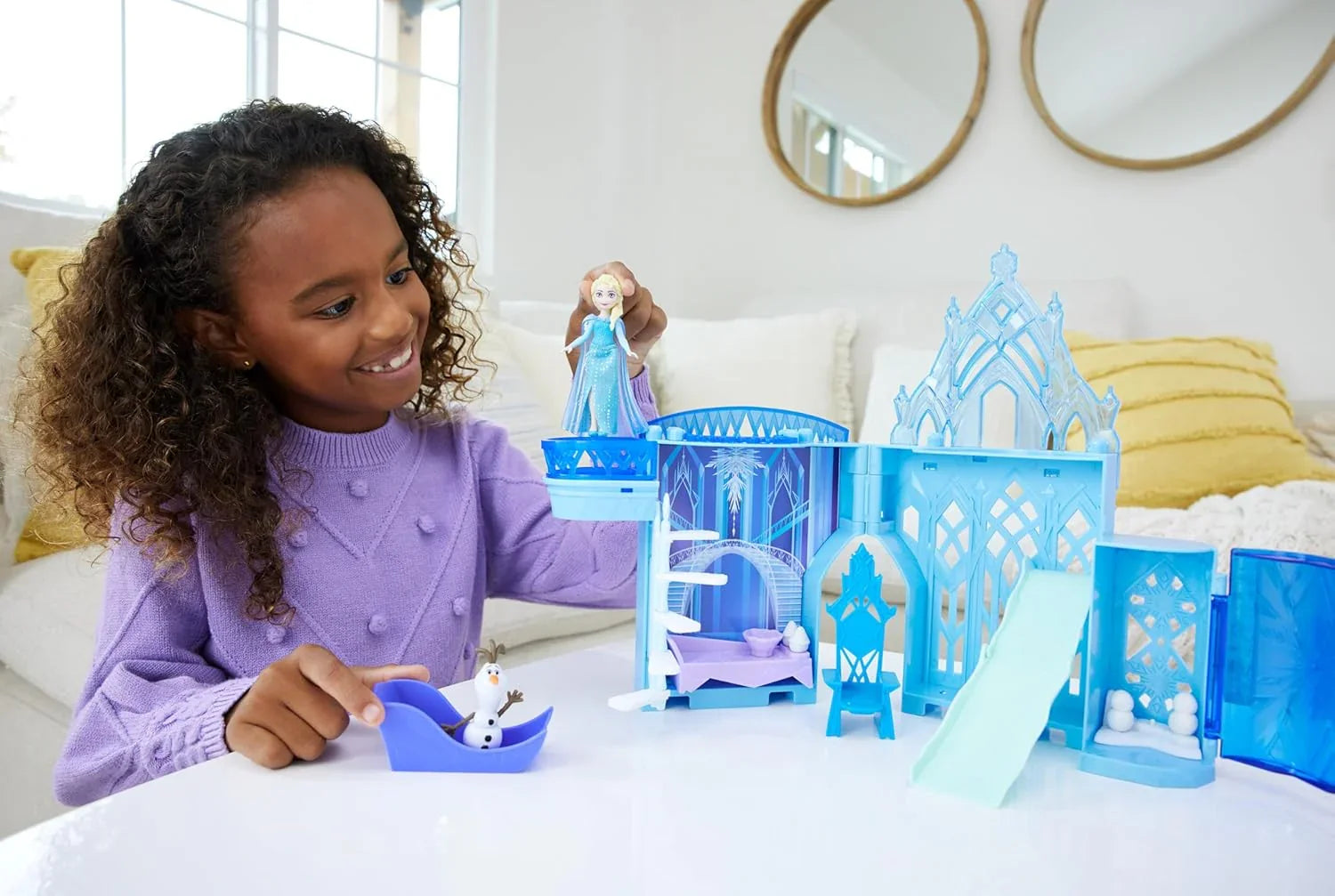 Disney Princess Frozen Storytime Stackers – Elsa Ice Palace Stackable Castle Set - Jaiman Toys