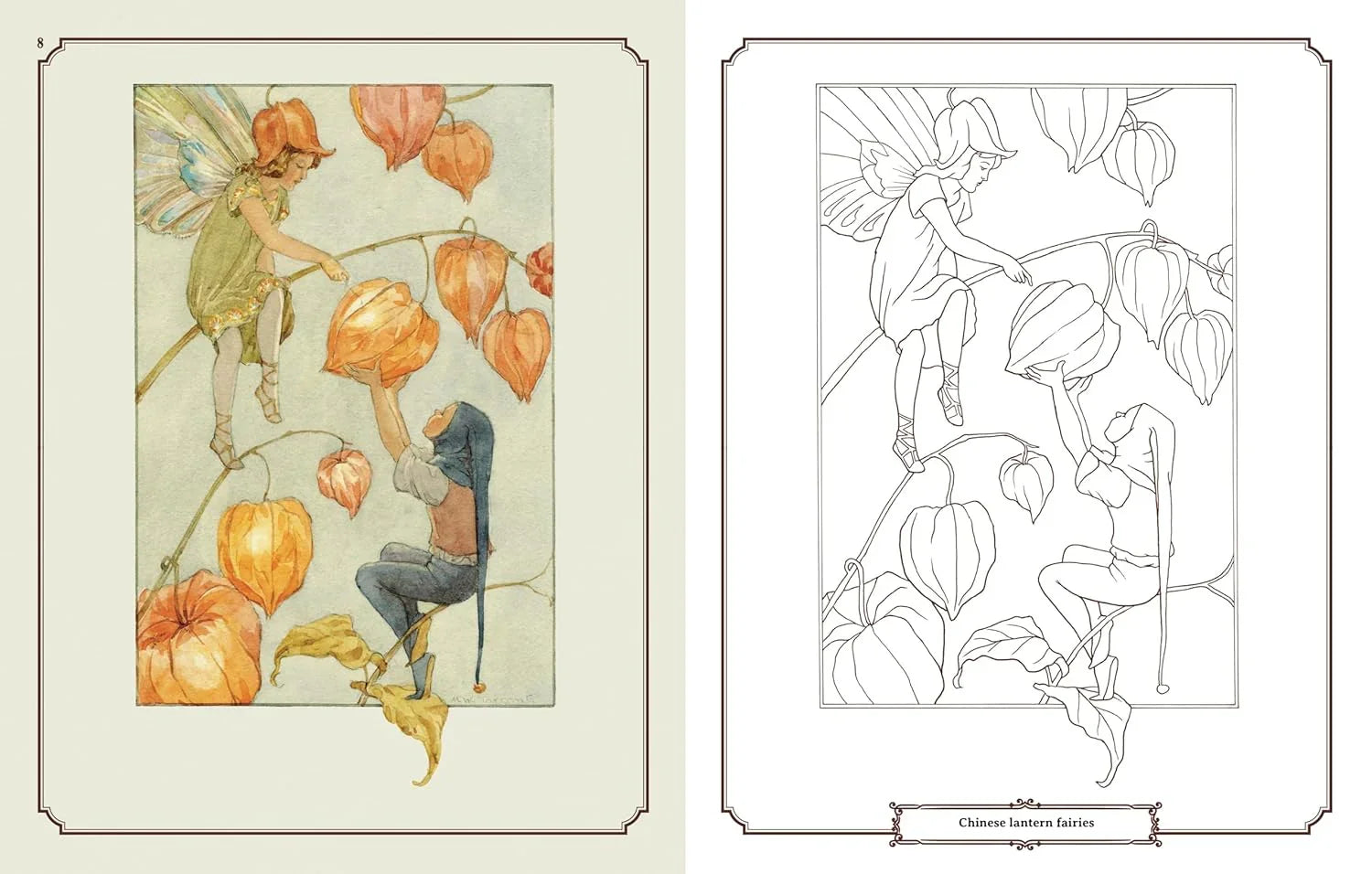 Enchanting Fairies Colouring Kit – 64-Page Book, 6 Frameable Prints & 10 Pencils - Jaiman Toys