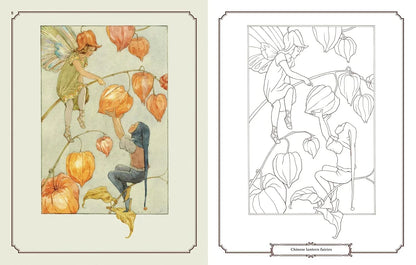 Enchanting Fairies Colouring Kit – 64-Page Book, 6 Frameable Prints & 10 Pencils - Jaiman Toys