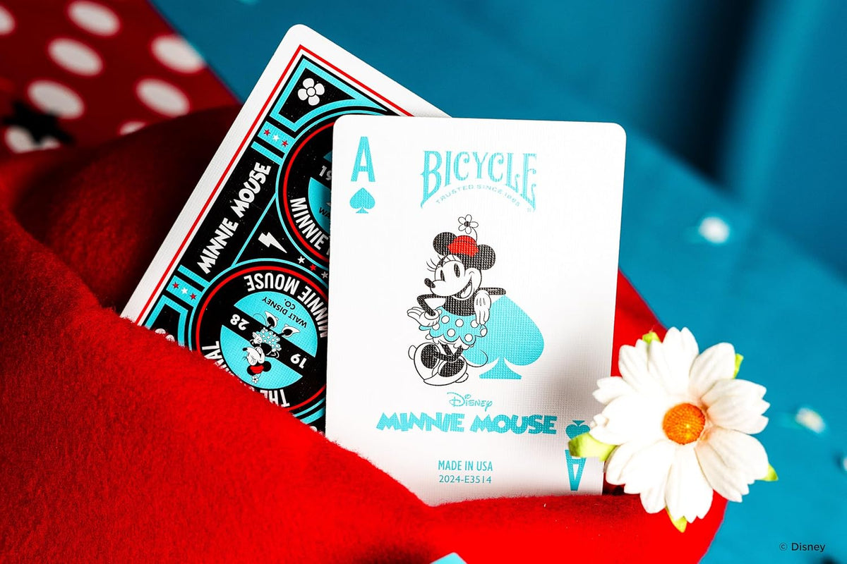 Bicycle Disney Minnie Mouse Playing Cards – Classic Poker Size Deck with Air-Cushion Finish