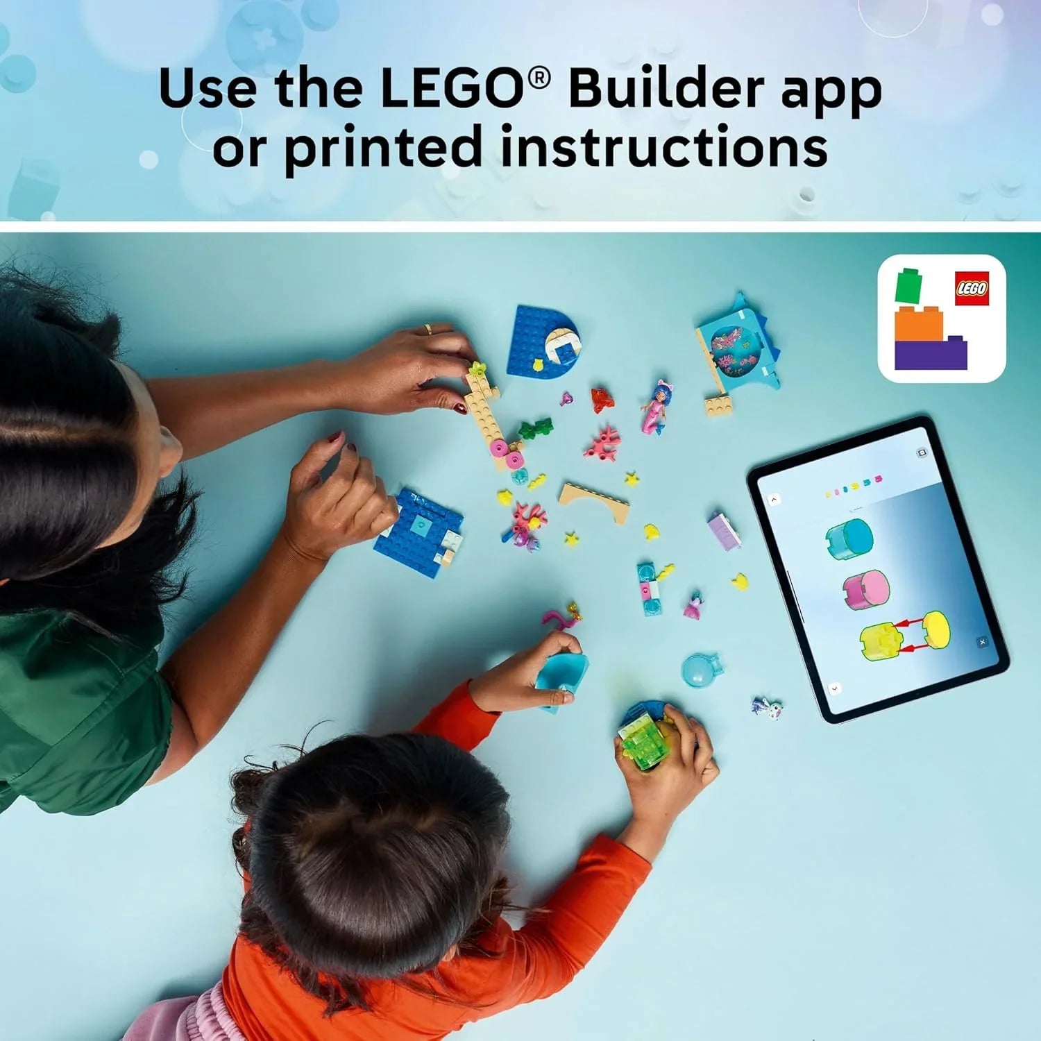 LEGO 11204 Gabby’s Dollhouse Mermaid Gabby’s Aquarium Adventure 11204 Sea Creature Toy with Ocean Life and Animals, Small Toy for Kids - Jaiman Toys