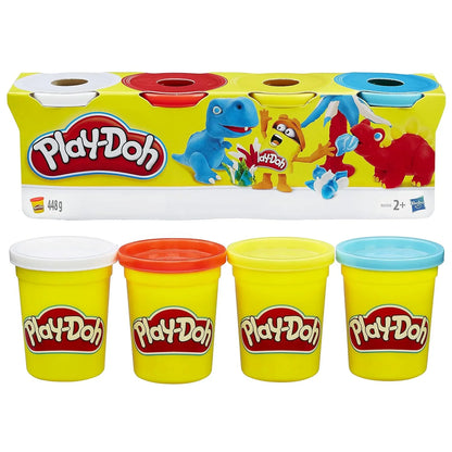 Play-Doh Modeling Compound 4-Pack – 4-Ounce Cans, Classic Colors, Non-Toxic Creative Dough for Kids 2+ - Jaiman Toys