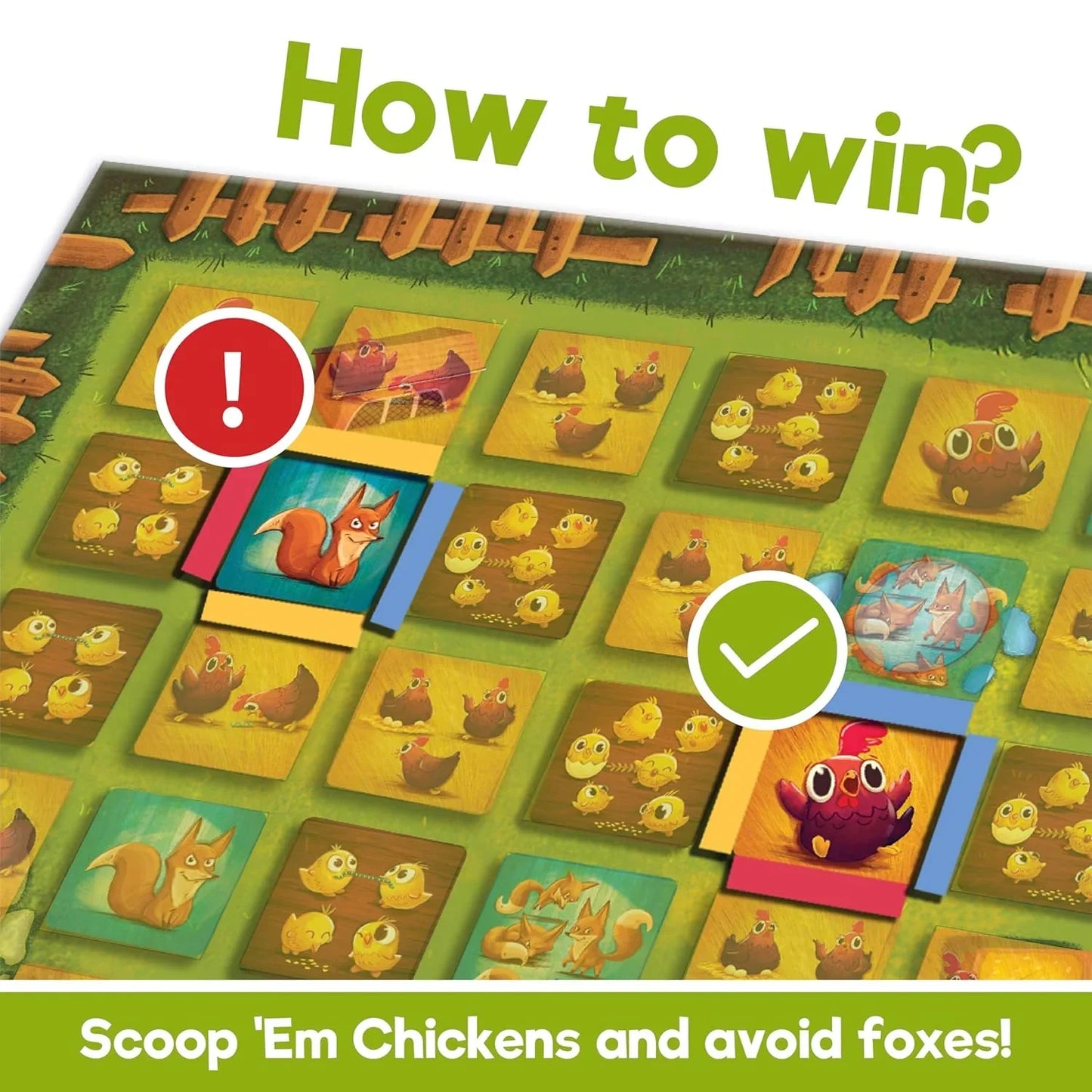 Binca Board Game - Count Your Chickens, Strategy Board Game for Boys & Girls, Fun for Family & Friends Game Night, Card Game for Kids, Teens & Adults, Travel Gifts for Ages 7,8,9,10 & Up, 2-4 Players - Jaiman Toys