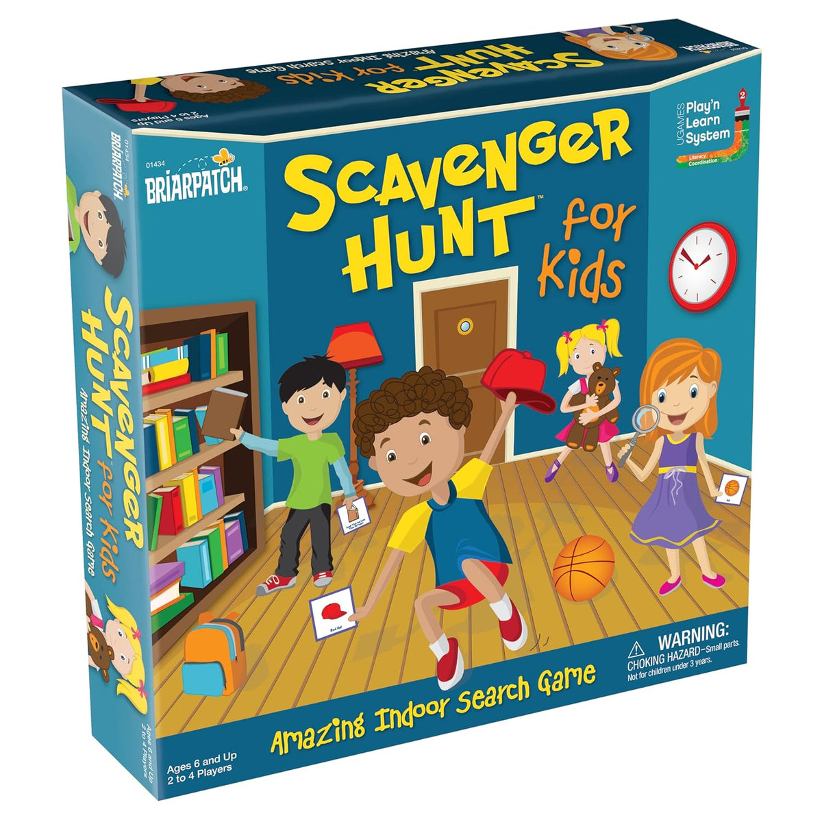 Scavenger Hunt for Kids Amazing Indoor Search Game – Fun Educational Family Board Game with Search & Find Activity Cards for Children, Interactive Treasure Hunt Game for 2–4 Players, Ages 6 Years & Up