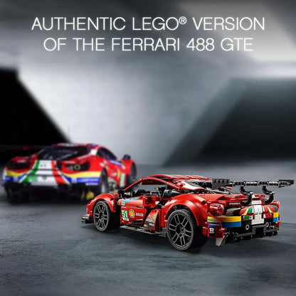 LEGO TECHNIC 42125 Ferrari 488 GTE “AF Corse #51” V29 Building Blocks