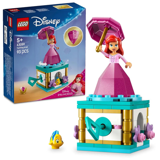 LEGO  Disney Princess Twirling Ariel Building Kit and Fantasy Toy Model 43259 Building Blocks Toys for 5+ Gift for Boys and Girls - Jaiman Toys