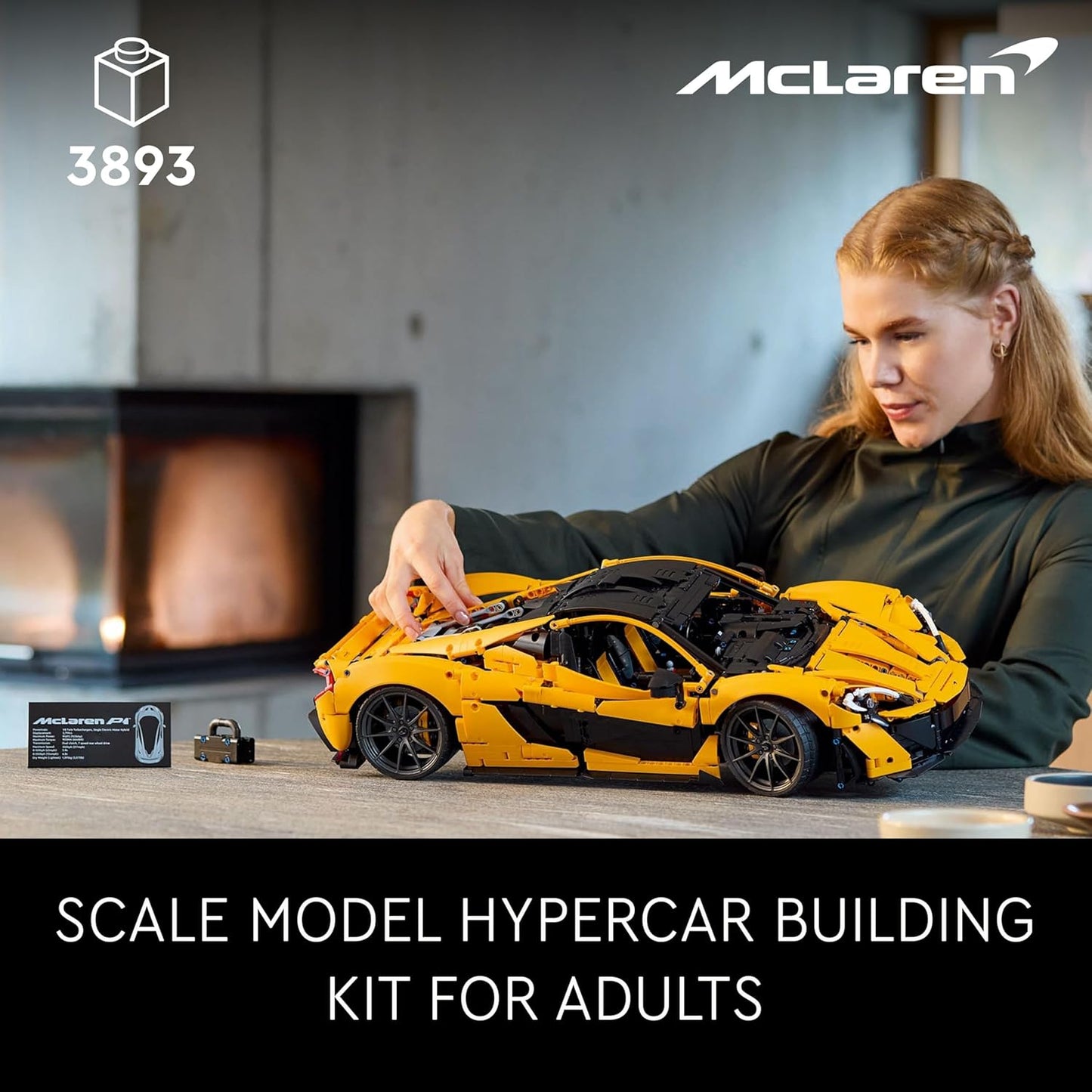 LEGO 42172 - Technic McLaren P1 hypercar set Age 18+ ( 3893 Pcs)