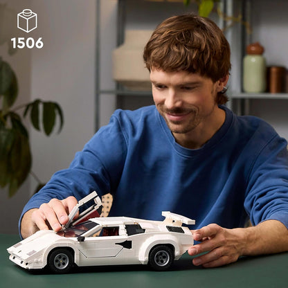 LEGO 10337 Icons Lamborghini Countach 5000 Quattrovalvole Building Set (1506 Pieces)
