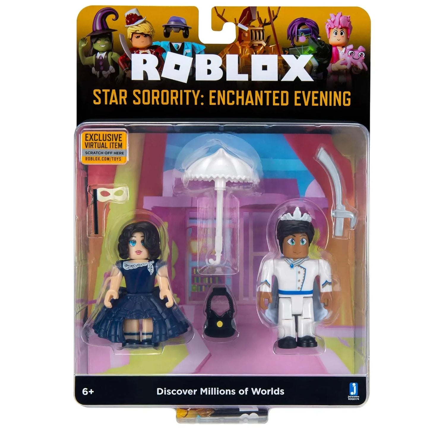Roblox Celebrity Collection - Star Sorority: Enchanted Evening Game Pack [Includes Exclusive Virtual Item] - Jaiman Toys
