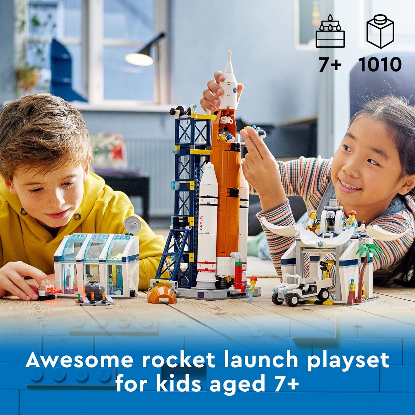 LEGO City Rocket Launch Center 60351 – NASA-Inspired Space Playset for Aspiring Astronauts (Age 7+)